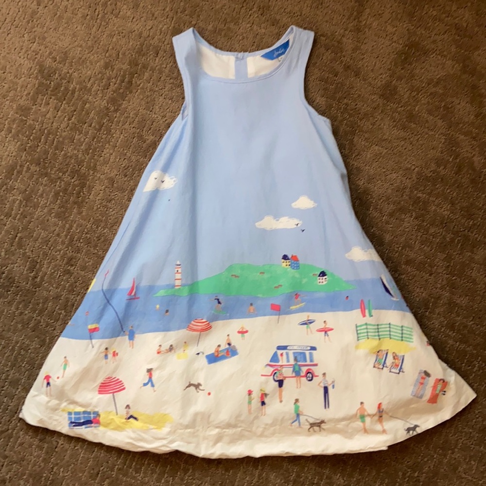 Joules Girls Summer Beach Theme Dress
